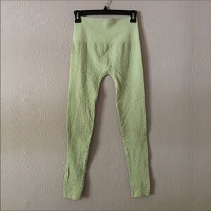 LELE Seamless Green Leopard Workout Leggings